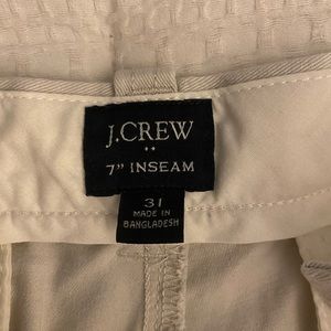 J. CREW Mens 7” inseam khaki shorts